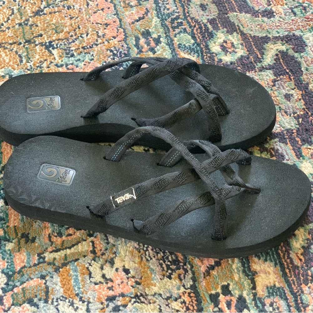 Teva Strappy Black Sandals